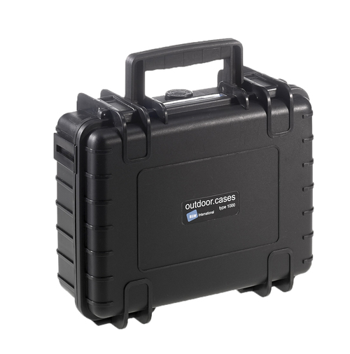 B&W Outdoor Case Type 1000 - Black - Case with Dividers