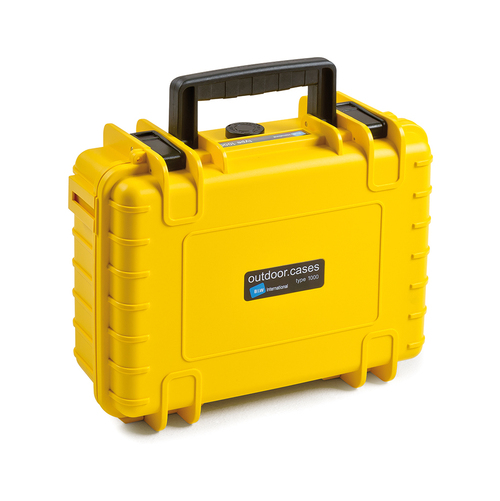 B&W Outdoor Case Type 1000 - Yellow - Case with Dividers