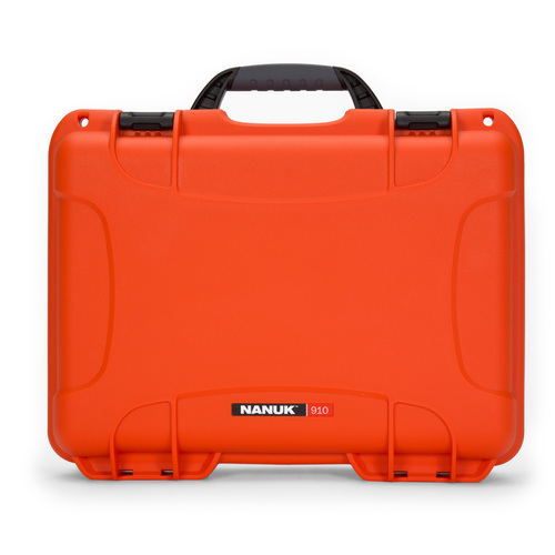 Nanuk 910 Case - Orange - Case with Foam
