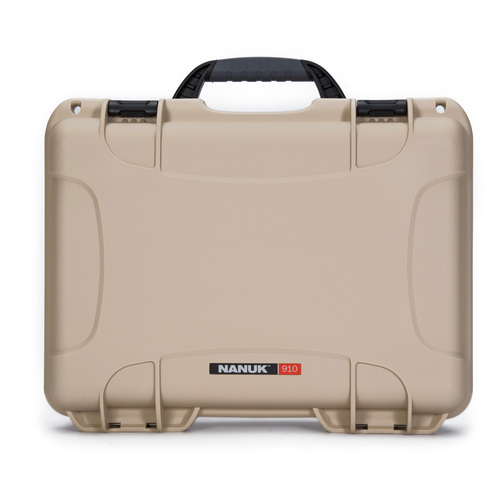 Nanuk 910 Case - Tan - Case with Foam