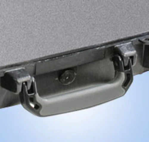 Comfortable rubber over-molded handle