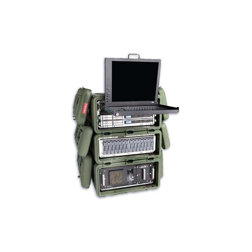 Peli Hardigg 7U Mac Rack MR1914-05/29/05 with Wheels
