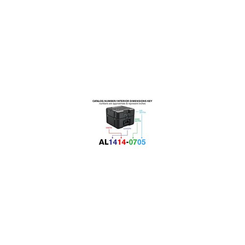 Peli Single Lid Cube Case AL1414-0705