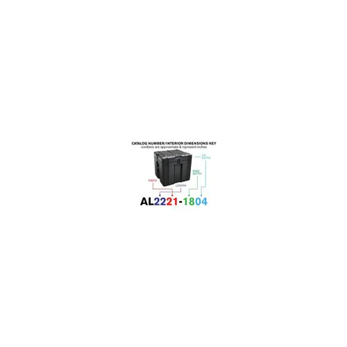 Peli Single Lid Cube Case AL2221-1804