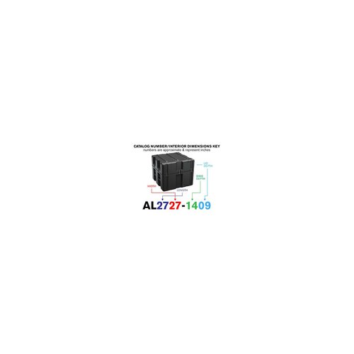 Peli Single Lid Cube Case AL2727-1409 AC