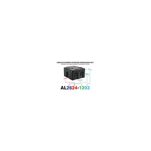 Peli Single Lid Flat Case AL2624-1203