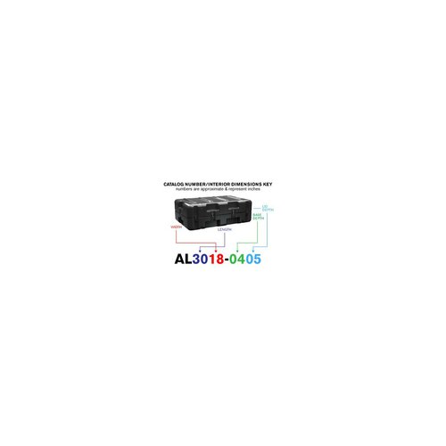 Peli Single Lid Flat Case AL3018-0405