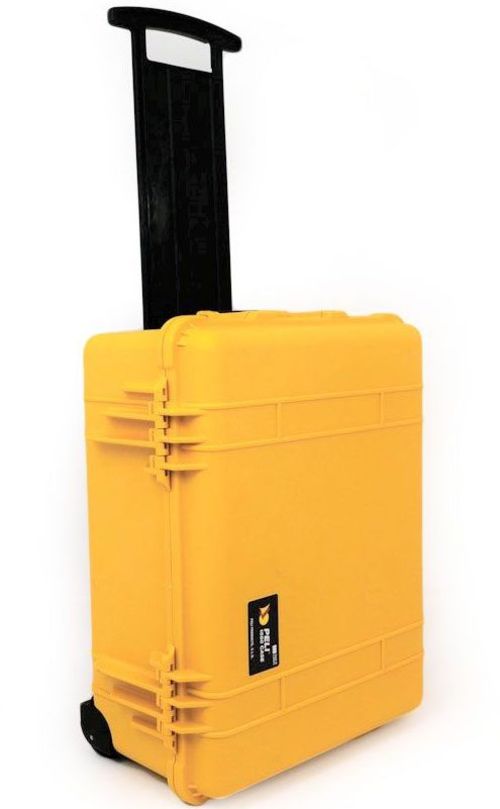Peli 1560 Case with Wheels - Yellow - Case Empty