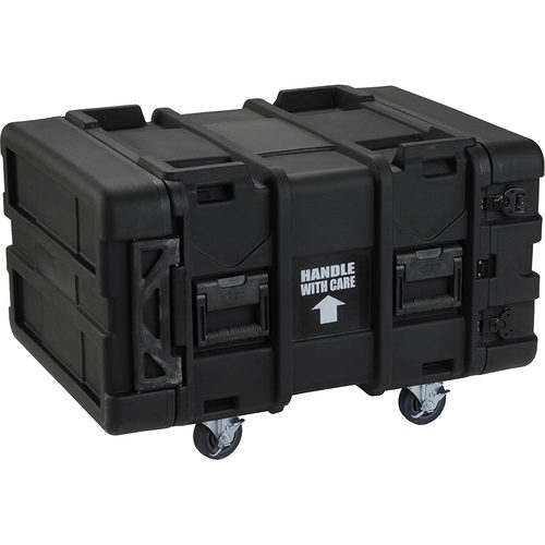 SKB 3SKB-R906U24 6U Roto Shock Rack 24 (61cm) Deep Rail To Rail with Wheels