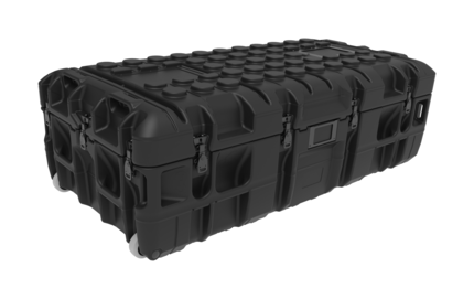 Aegis AE14070-32.15 FT Rotomoulded Case: Colour - Black Side Angle