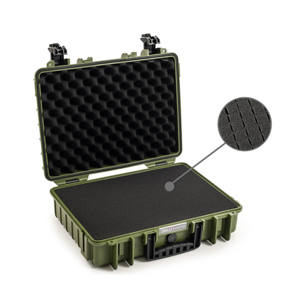 B&W Outdoor Case Type 5040 (PP.162): Bronze Green - Foam Graphic
