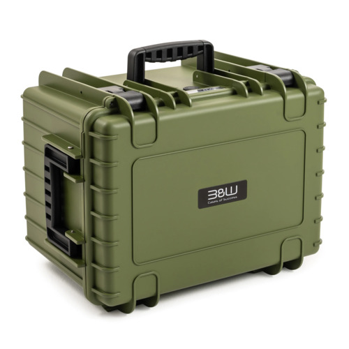 B&W Outdoor Case Type 5500 - Bronze Green - Case with Foam