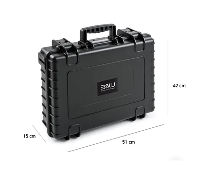 B&W Outdoor Case Type 6040 (PP.210): Black - Measurment graph