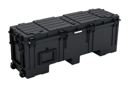 Explorer 14243 Waterproof Case with Wheels - Black - Three quarter shot