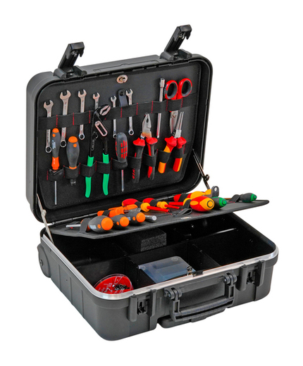 GT Line BOXER WH PEL Tool Case with Wheels: Open with Contents