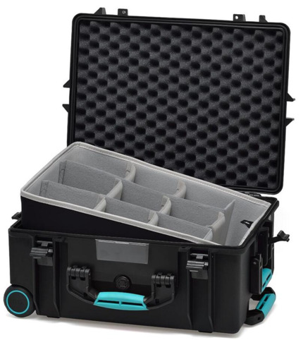 HPRC 2600W Waterproof Case With Wheels - Black with Second Skin