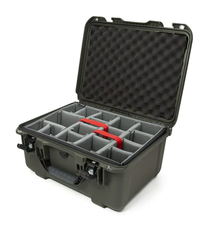 Nanuk 933 Waterproof Hard Case - Black - With padded divider set - View showing inside of case