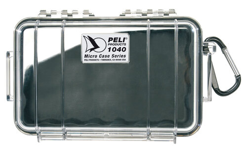 Peli 1040 Micro Case - Clear Black - Case with Foam