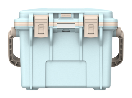 Peli 14QT Personal Cooler: Jungle Mist - Tan Closed