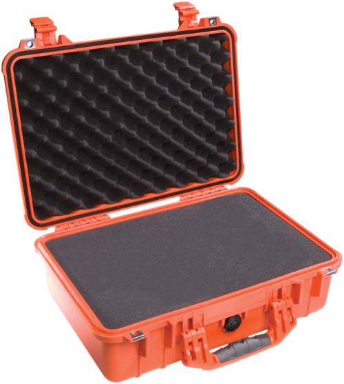 Peli 1500 Case With Foam SPECIAL OFFER - Orange