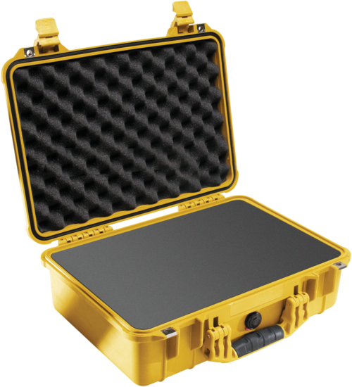 Peli 1500 Case With Foam SPECIAL OFFER - Yellow