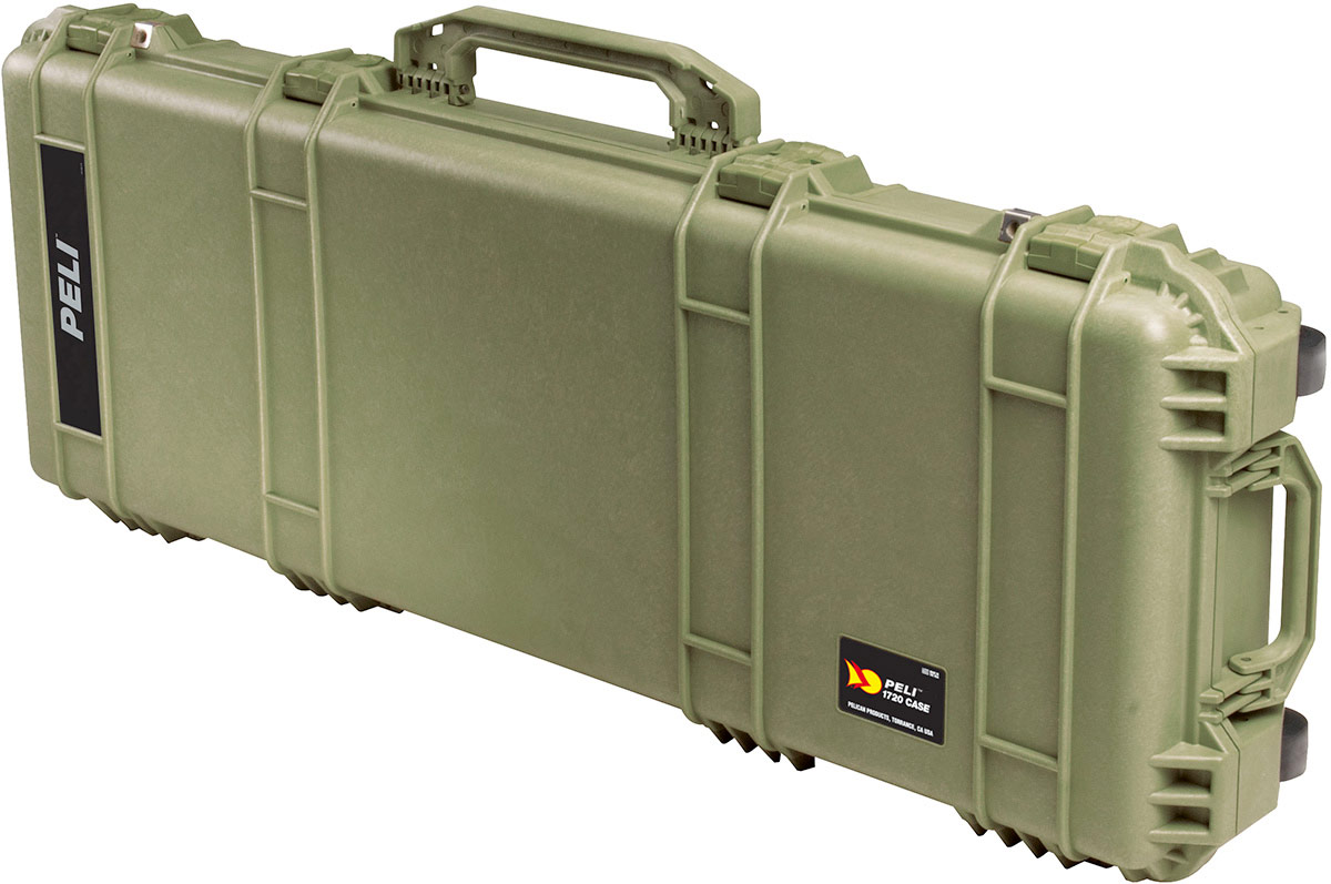 Peli 1720 Case with Wheels - Olive Green - Case Empty