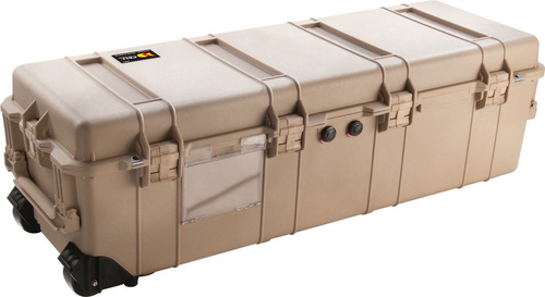 Peli 1740 case with Wheels - Tan - Case with Foam