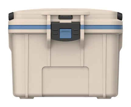 Peli 8QT Personal Cooler: Tan - Kashmir Blue Closed