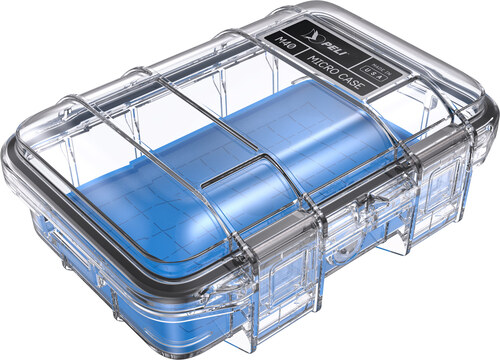Peli M40 Micro Case - Clear Blue 