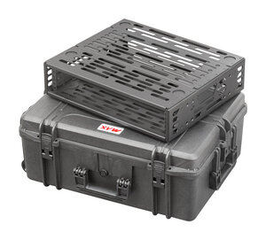A-RACK2U-MAX620H250 19” shock mount rack case 2U