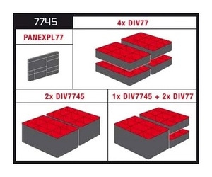 Explorer Divider Set (DIV7745) For 7745 Case